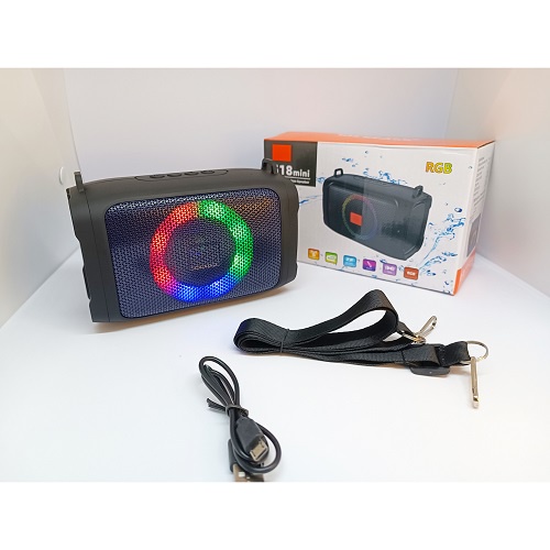 Speaker bluetooth RGB S18 mini with LED stereo TWS