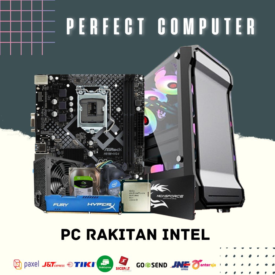 PC / CPU / COMPUTER RAKITAN CORE i7 BARU GARANSI 1 YR SOCKET 1150