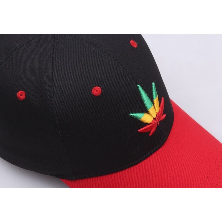 Topi baseball Motif Bordir Daun Maple Warna Campur Untuk Pria Dan Wanita