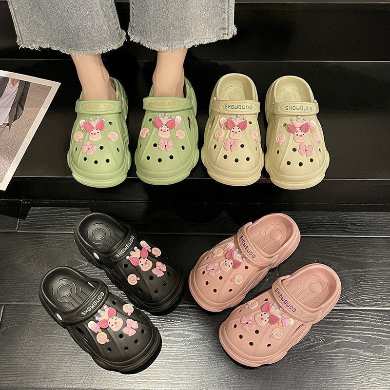 littlekiddoss Sendal Clog Wanita Import Sandal Bapao Pigglet Buzz Toy Bear Bae Clog Jibblitz Bkk Sendal DIY Jiblitz Perempuan SD2211