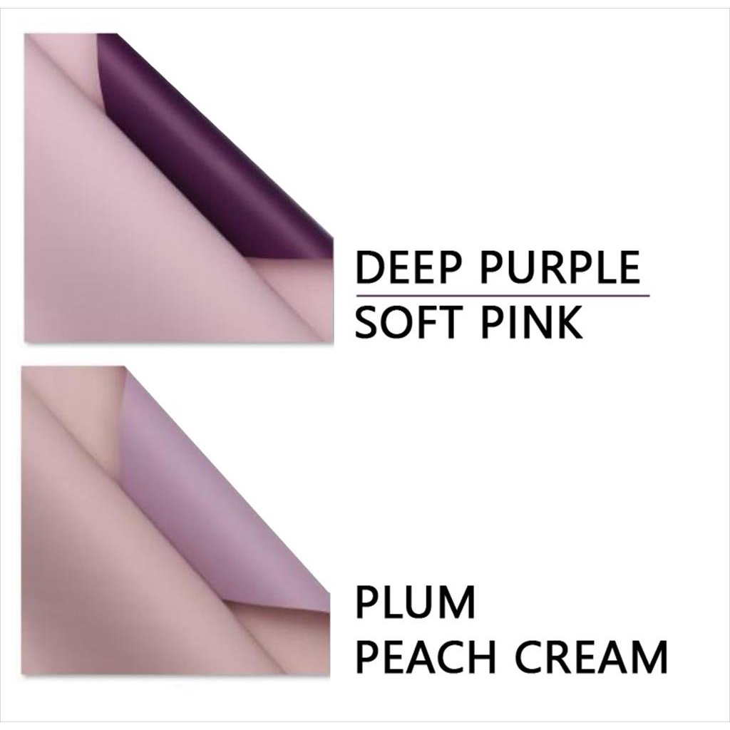 

[1 LEMBAR] PREMIUM KOREAN TWO TONE COLOR Flower Wrapping Paper/Kertas Bungkus Buket Bunga