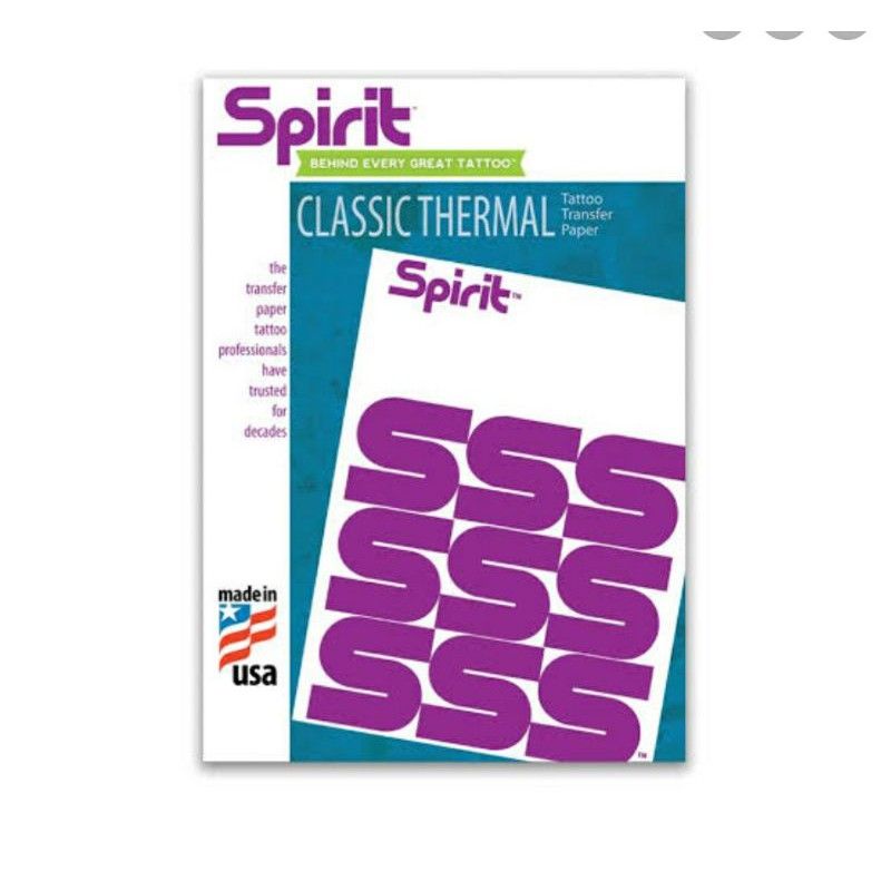 

[100% ORIGINAL] THERMAL PAPER tattoo tatto tato SPIRIT ORIGINAL USA eceran 1 lembar