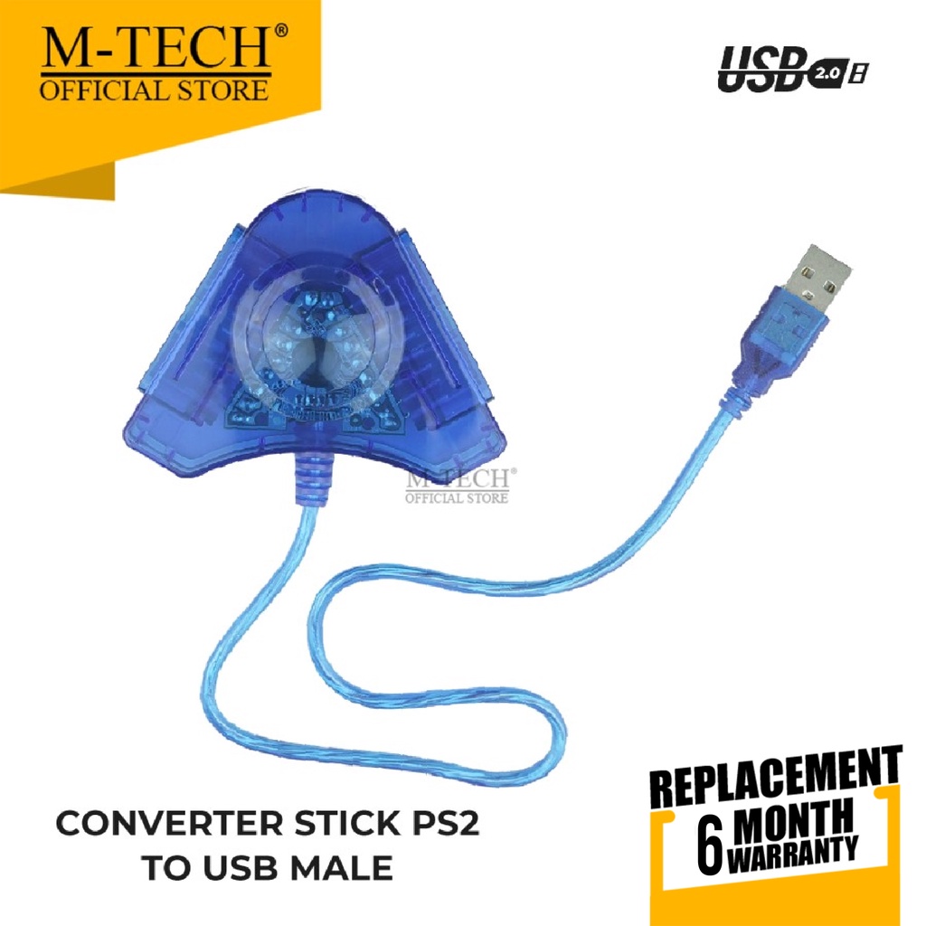 USB CONVERTER TO PS2 STICK DOUBLE M-TECH ORIGINAL