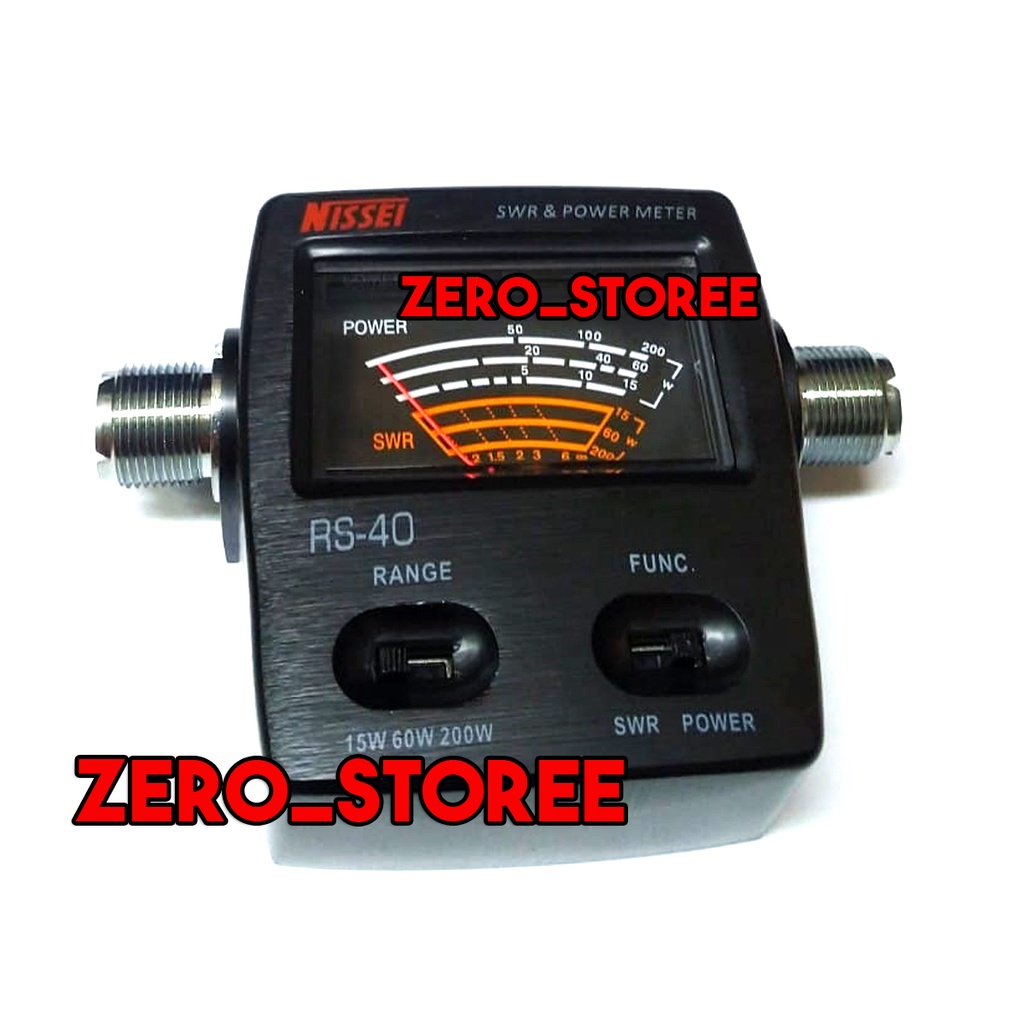 Nissei RS-40 SWR Antena Power Meter Radio Vhf Uhf Nisei RS40 RS 40 SWR PowerMeter Power meter SWR Radio VHF UHF RIG HT DualBand Dual Band Antena Match Matching D antenna Diamond SX401 SX200 D antena