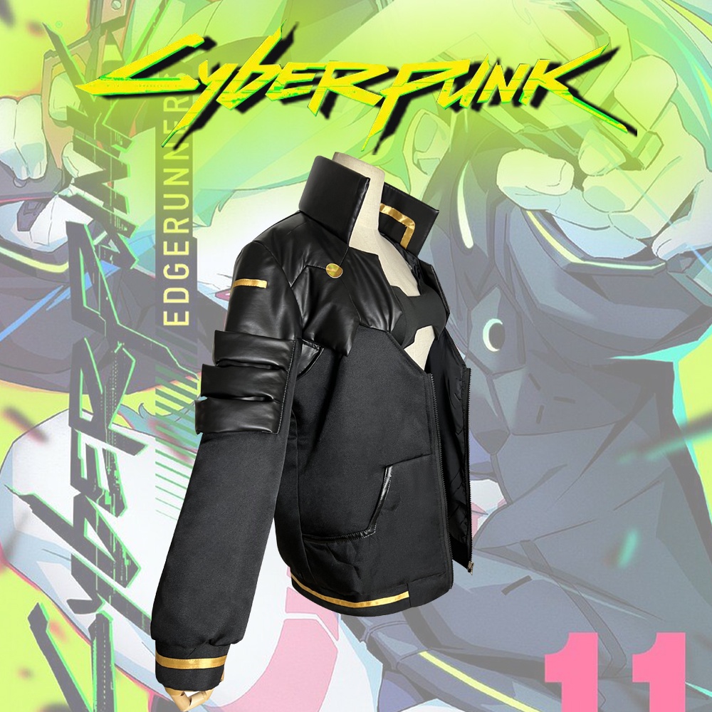 【Wetrose】 Ready Stock Cyberpunk Edgerunners Rebecca Lolita Clothes Cosplay Costume Coat Jacket Set