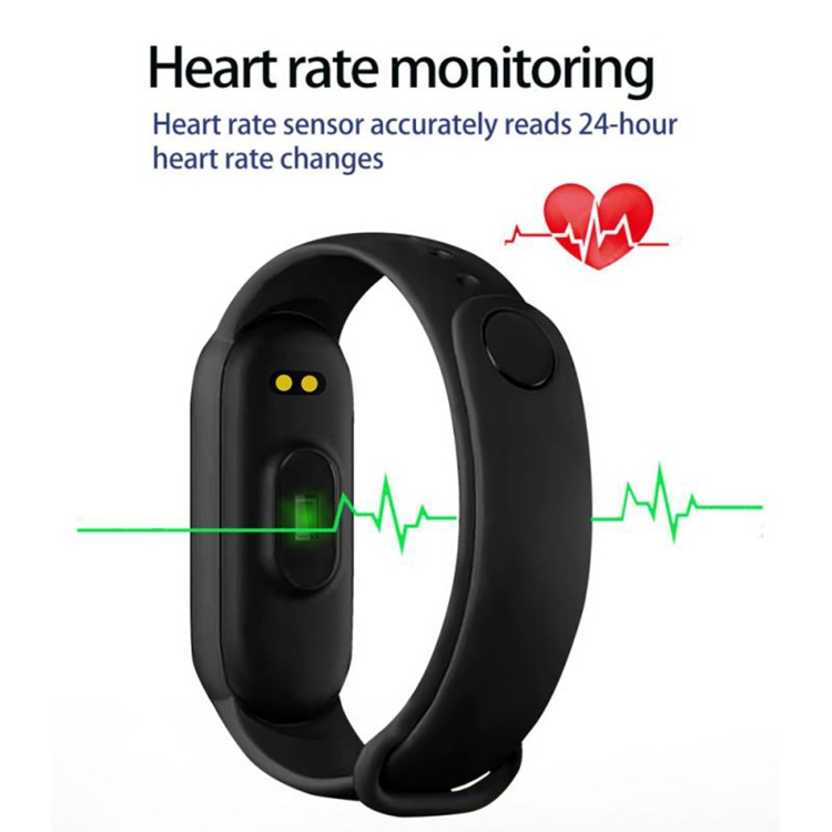 M6 sports smart bracelet supports heart rate monitoring &amp; blood pressure monitoring &amp; sleep monitoring &amp; sedentary reminder Magnetic charging