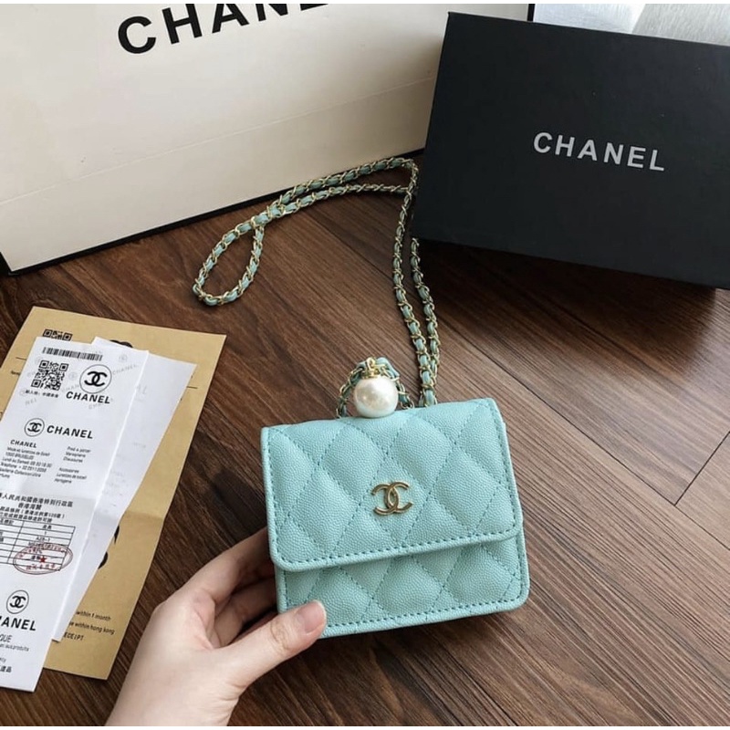 Chanel Flap Coin Purse with Chain SS21