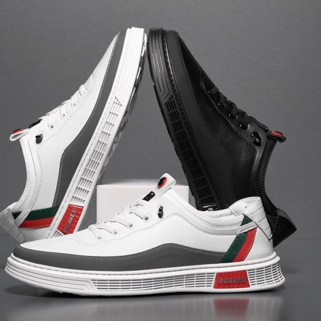 Sepatu Pria Sneaker Kets REVERSI F-925 Running Shoes Import - - Putih, 40