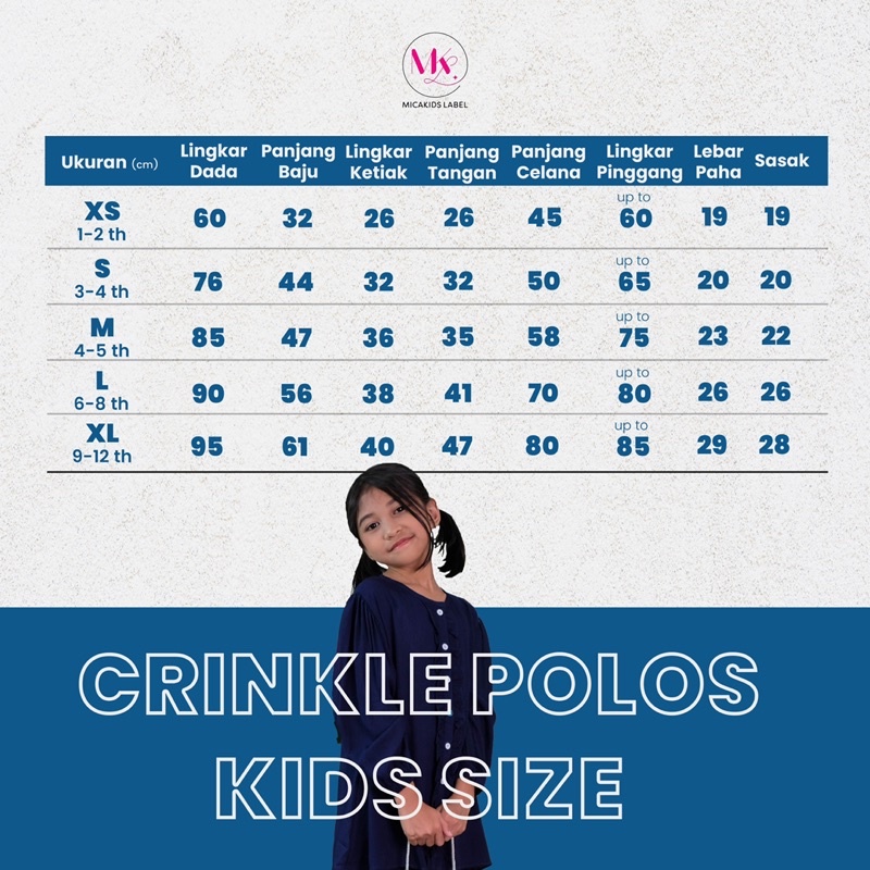 SETELAN COUPLE IBU DAN ANAK ONESET CRINKLE