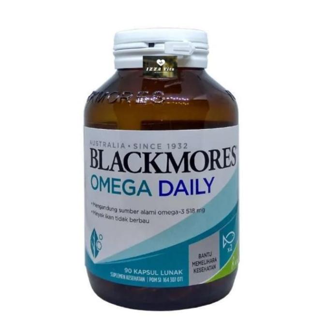Blackmores Omega Daily Omega-3 Fish Oil Minyak Ikan BPOM Kalbe 90 Caps