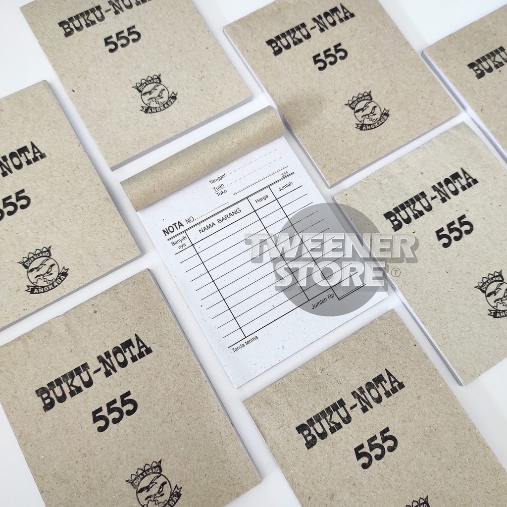 

555 Nota Mini Kraft Rangkap 2/2ply | KECIL