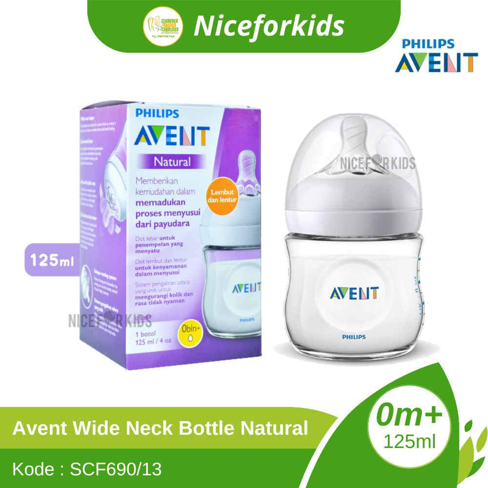 Avent Wide Neck Bottle 125 ml / Avent Wide Neck Bottle 260 ml / Botol Susu Anak