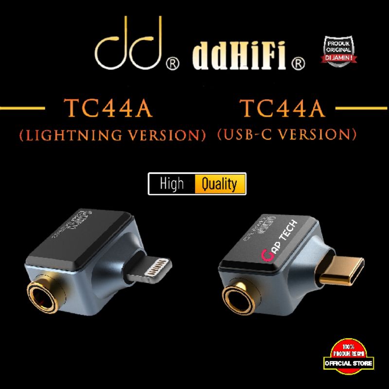 DD DDHIFI TC44A / TC 44A USB C / Lightning Version to 4.4mm Female Miniaturization Adapter Original