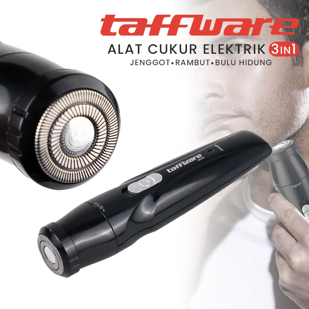 Alat Cukur Elektrik Jenggot Rambut Bulu Hidung - FR-818 - T1HR01BK Black