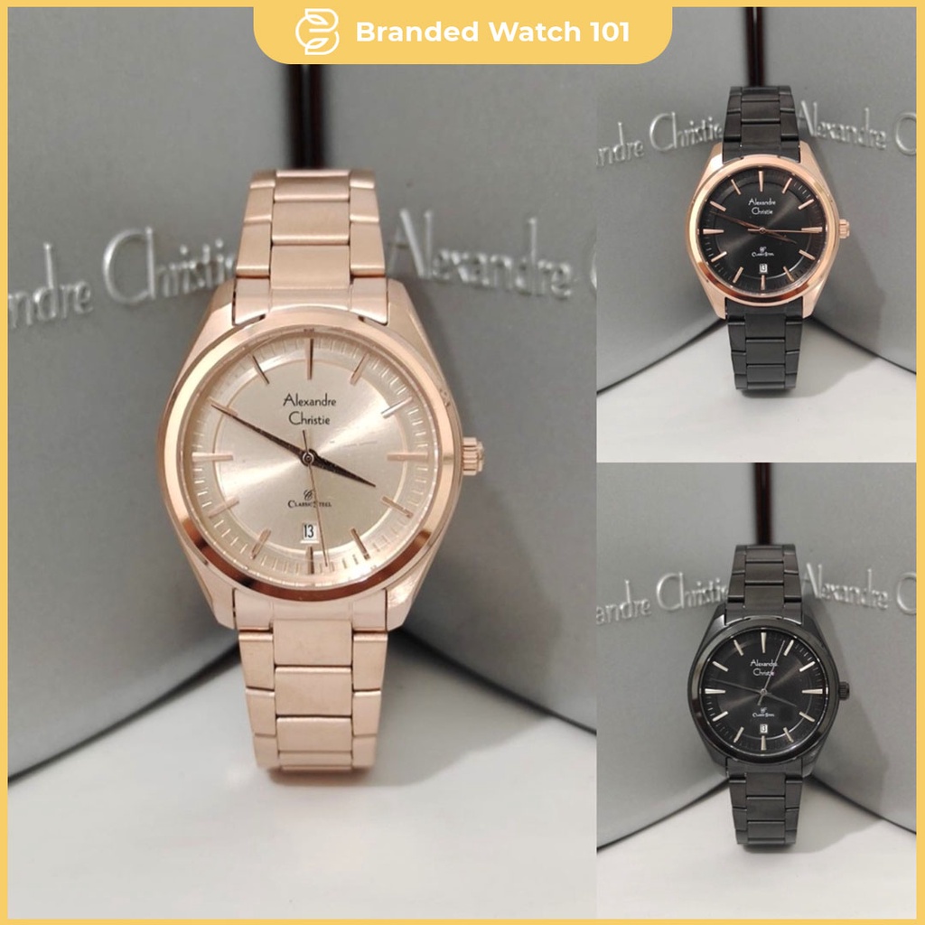 ORIGINAL Jam Tangan Pria &amp; Wanita Alexandre Christie AC 8654 / AC8654 / 8654 / AC 8685 / AC8685 / 8685 / AC 8686 / AC8686 / 8686 Garansi Resmi 1 Tahun, Stainless