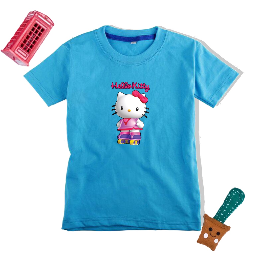 PVJ -  Kaos Hello kitty Anak perempuan Tangan Pendek