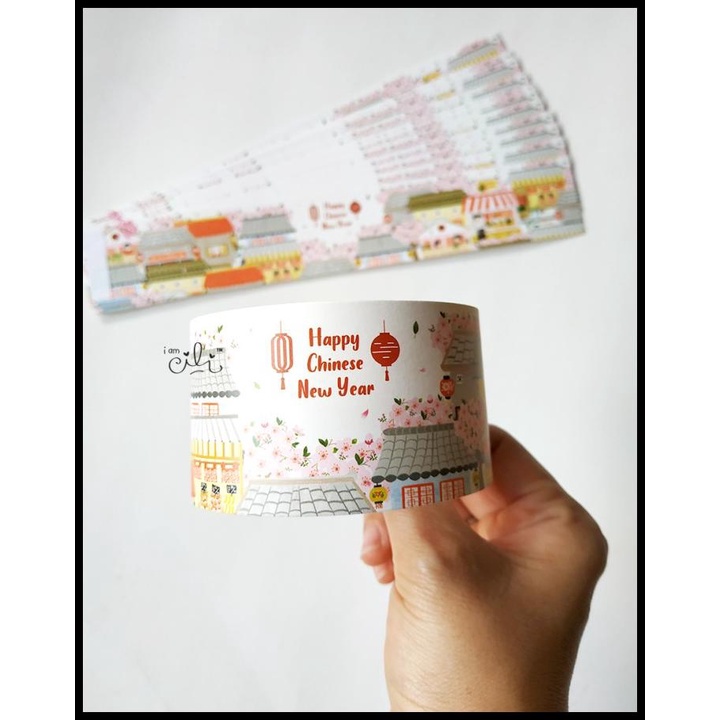 

(Belt.Imlek Mei Hwa) Label Toples Selongsong Toples Cny Sincia