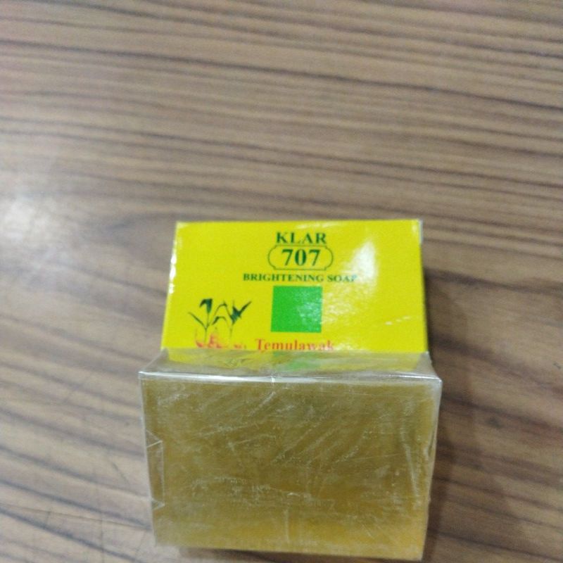 SABUN TEMULAWAK KLAR 707 ORIGINAL/SABUN WAJAH TEMULAWAK/BRIGHTENING SOAP