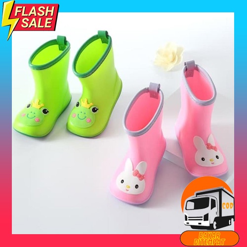 Sepatu Boots Anak Cowok 3 4 5 6 Tahun Anti Air Warna Biru - Sepatu Boots Hujan Anak Laki Paud Tk Sep
