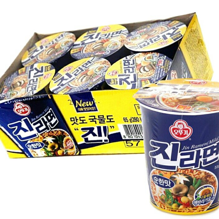 

NEW ottogi jin ramen mild cup 92 gr x 6 pcs