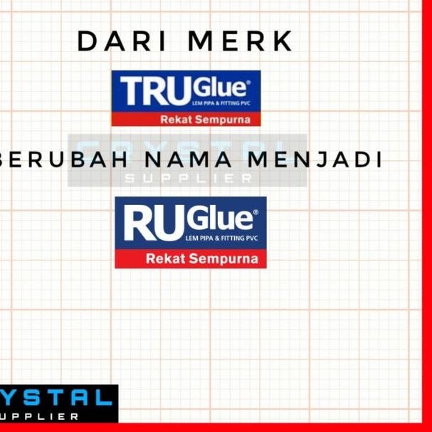 

Lem RUGlue KALENG 400 gram / untuk Pipa PVC / TRUGlue RUCIKA