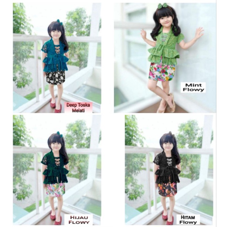 kebaya anak 1-5thn/gaun pesta ulang tahun anak perempuan/kebaya Kartinian/baju adat tradisional
