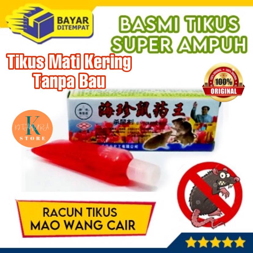 Mao Wang CAIR MERAH Racun Tikus Kualitas Super Maowang Ampuh Mati Kering Tidak Bau Racun Tikus Mao Wang Cair Original Ampuh Basmi Tikus Mati Kering