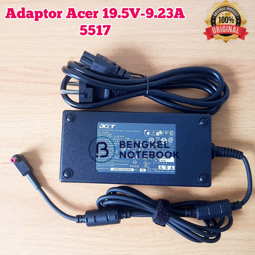 Adaptor Acer 19.5V 9.23A 5517 Predator 15 G9-591 G9-591G 15 G9-592 5517