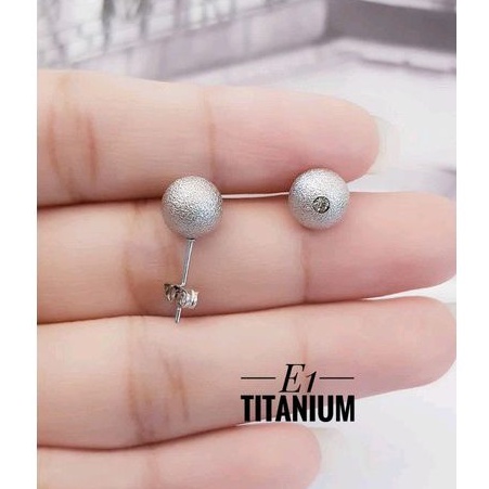 anting titanium silver tusuk Ant01