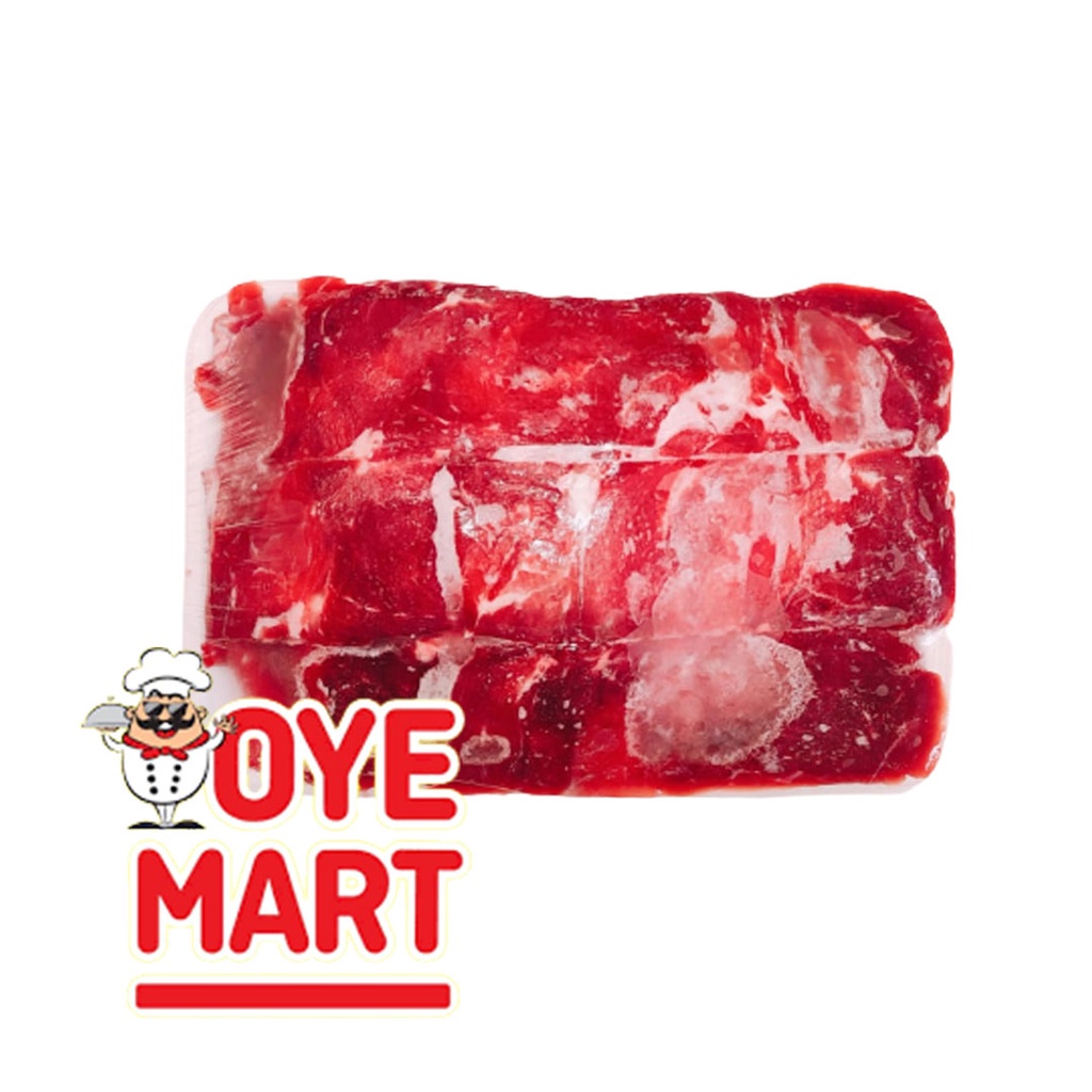 BEEF SLICE LOW FAT 500GR 1MM RENDAH LEMAK BARBEQUE YAKINIKU