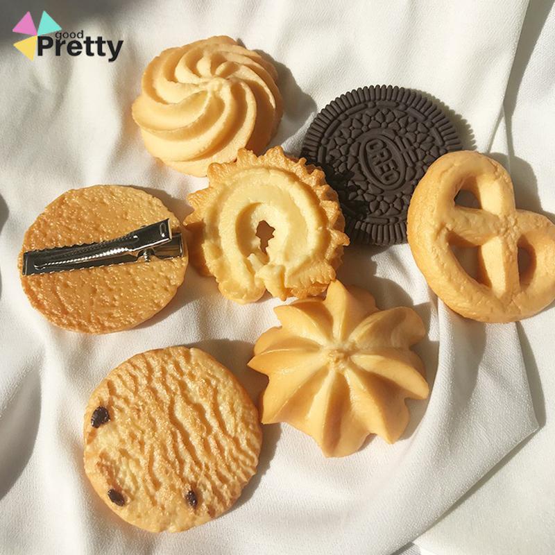 Jepit Rambut Desain Biskuit Cookies Gaya Korea Untuk Wanita - PD