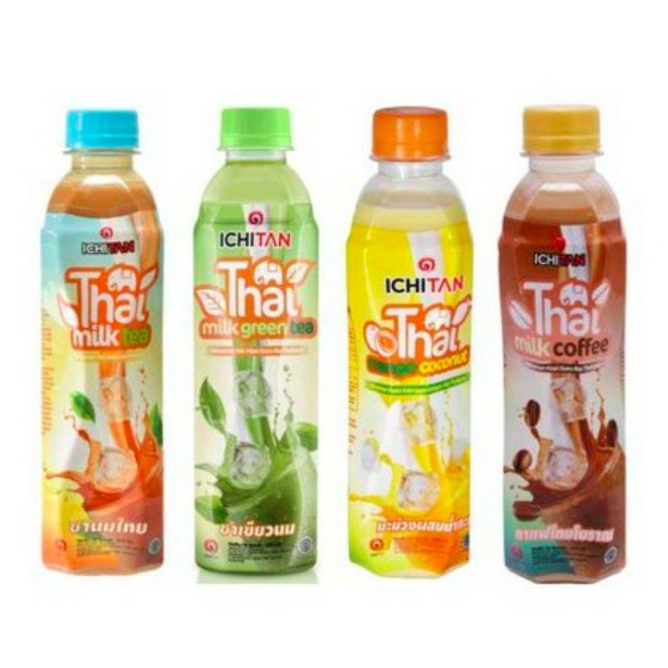 

Ichitan Thai Milk Tea, Milk Green Tea, Milk Coffe Tea, Brown Sugar dan Manggo Coconut ukuran 310ml