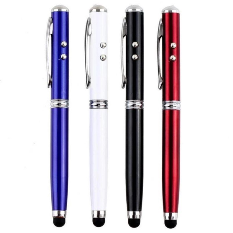 Pulpen Laser Senter Jarak Jauh Pointer Touch Pen Tablet 5 in 1 Stylus