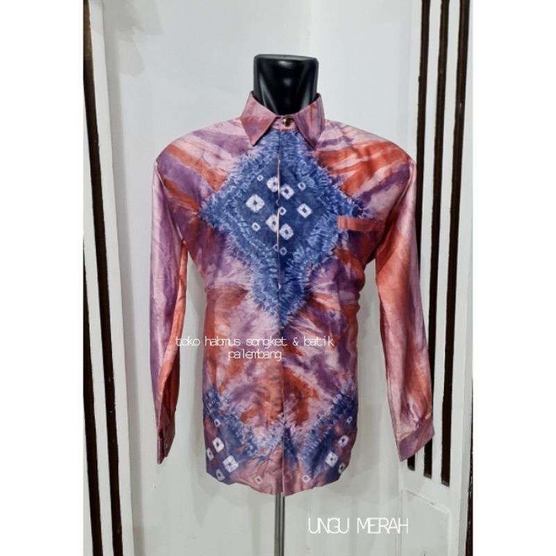 KEMEJA PRIA JUMPUTAN PALEMBANG HANDMADE SUTRA SILK