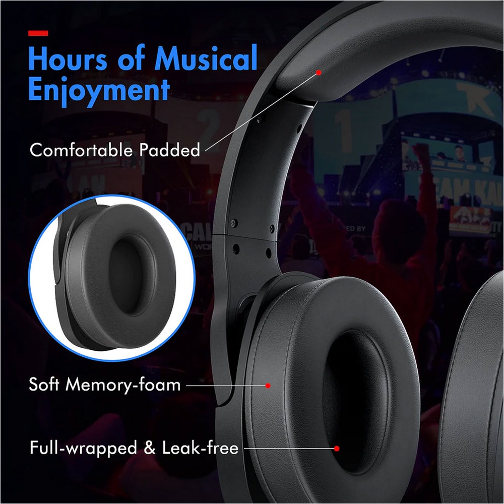 Fosi Audio Gaming Headphone Headset with Mic - GH5000 - Black