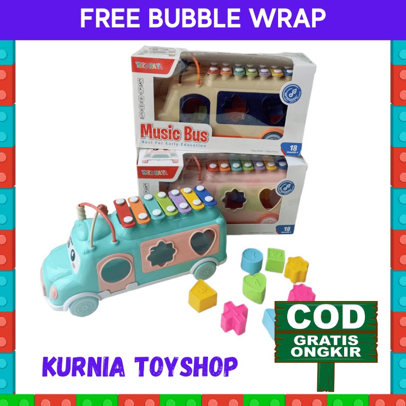 Kado Bermain Mainan Anak Anak Musik Puzzle Xylophone Music Bayi Baby Laki Laki Perempuan Cowok Cewek