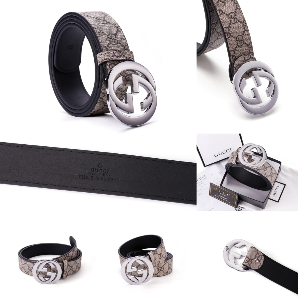 GC GG  Belt Leather Silver Hardware G12 G13 G14