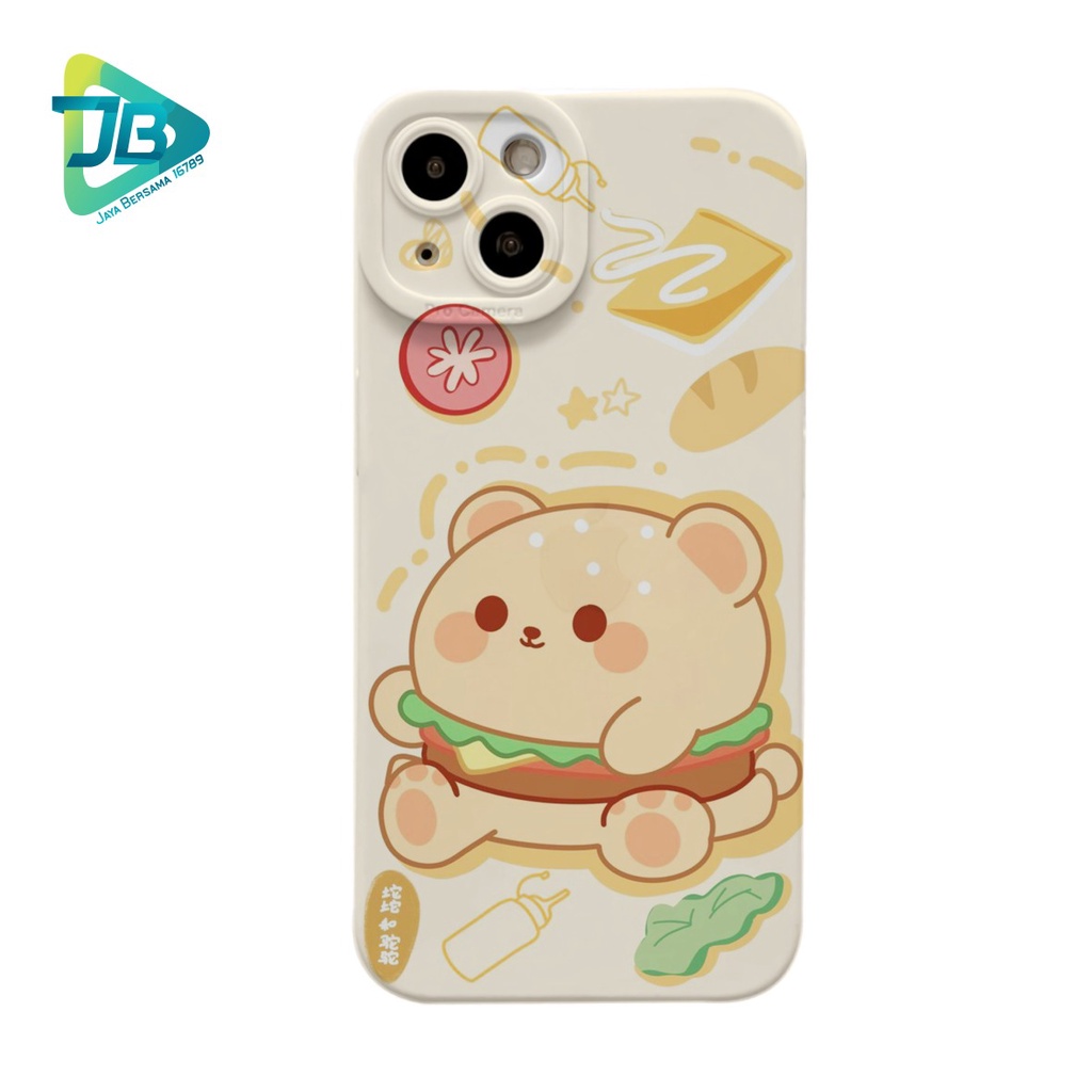 CUSTOM CASE SOFTCASE SILIKON PROCAMERA BURGER CUSTOM OPPO REALME VIVO XIAOMI SAMSUNG INFINIX IPHONE FOR ALL TYPE JB6199