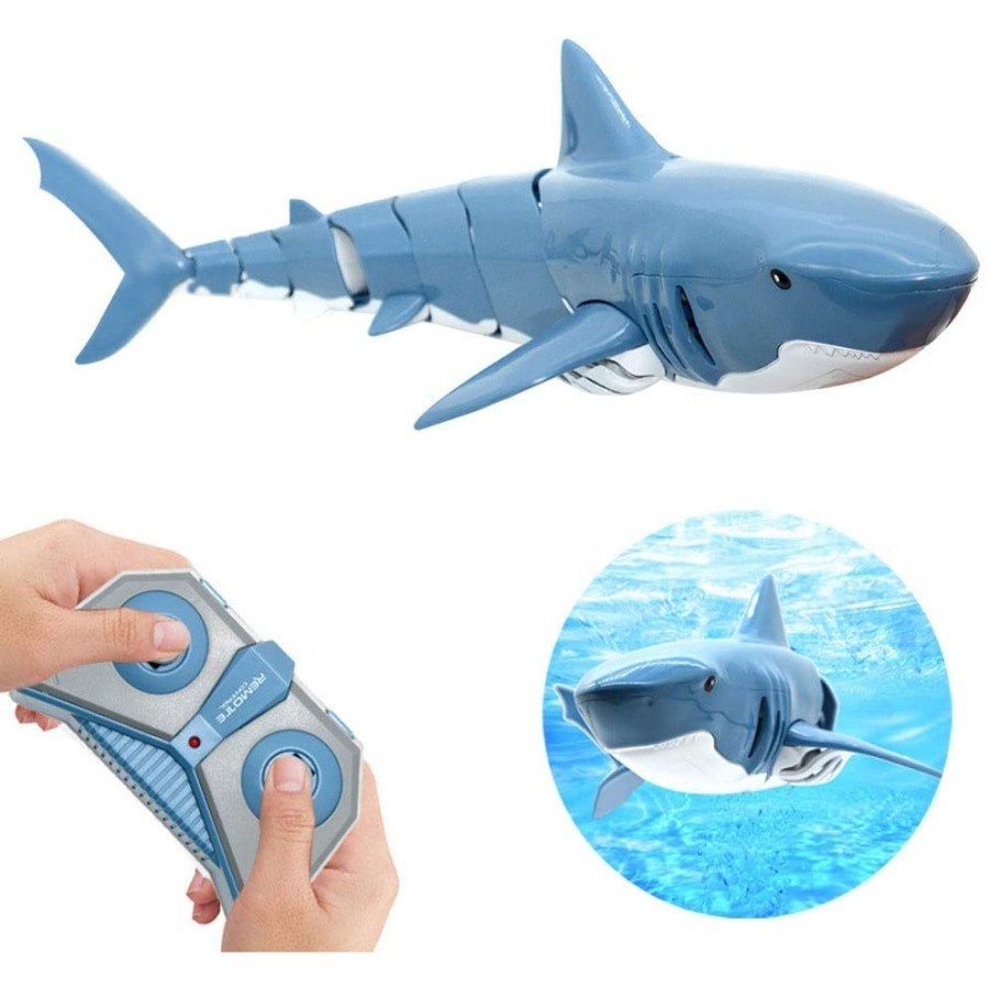 Mainan Remote Control Ikan Hiu | RC Shark Remot Kontrol