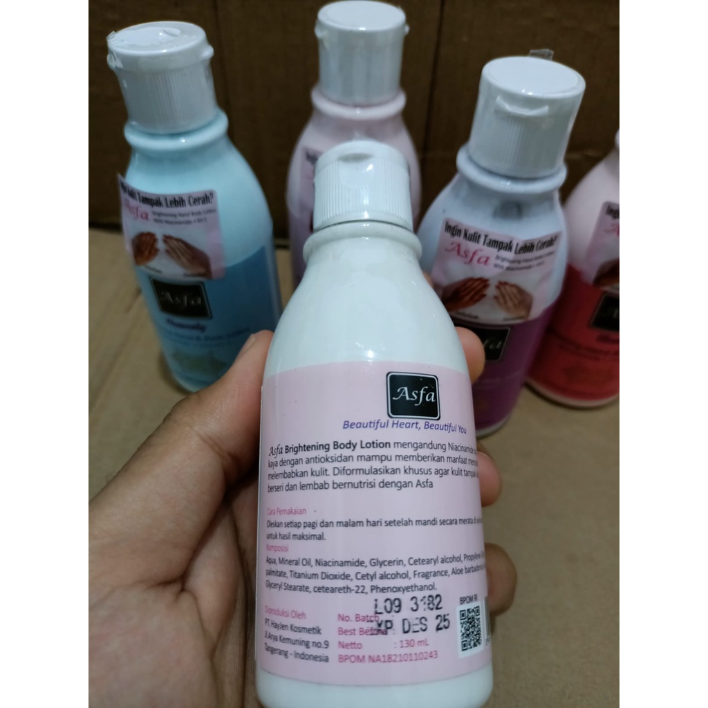 Asfa Brightening Hand Body Lotion 130 ml