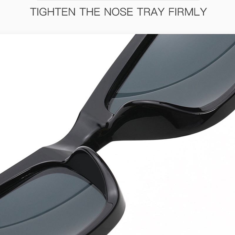 Fancyqube Kacamata Hitam Matahari Tepi Tebal Gaya Punk Hip-Hop Untuk Pria Dan Wanita