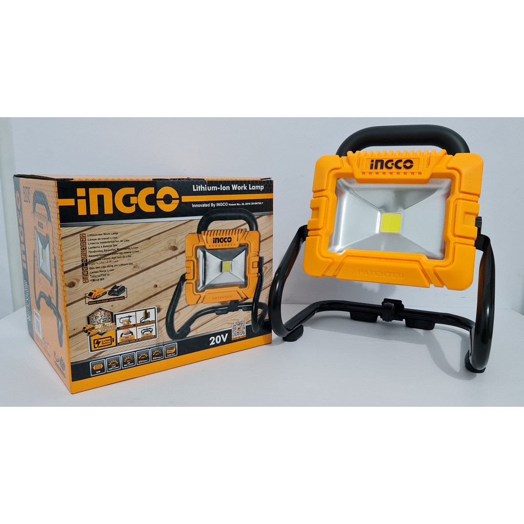 LAMPU SOROT LED 20V CORDLESS INGCO UNIT ONLY 2CAHAYA - CWLI2025