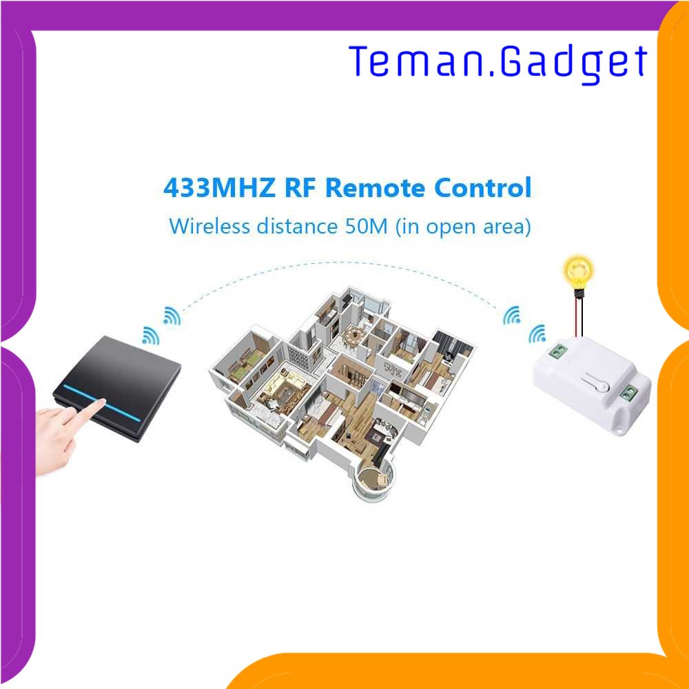 TG-LMP SMATRUL Saklar Lampu Wireless Switch RF 433Mhz - WHK01