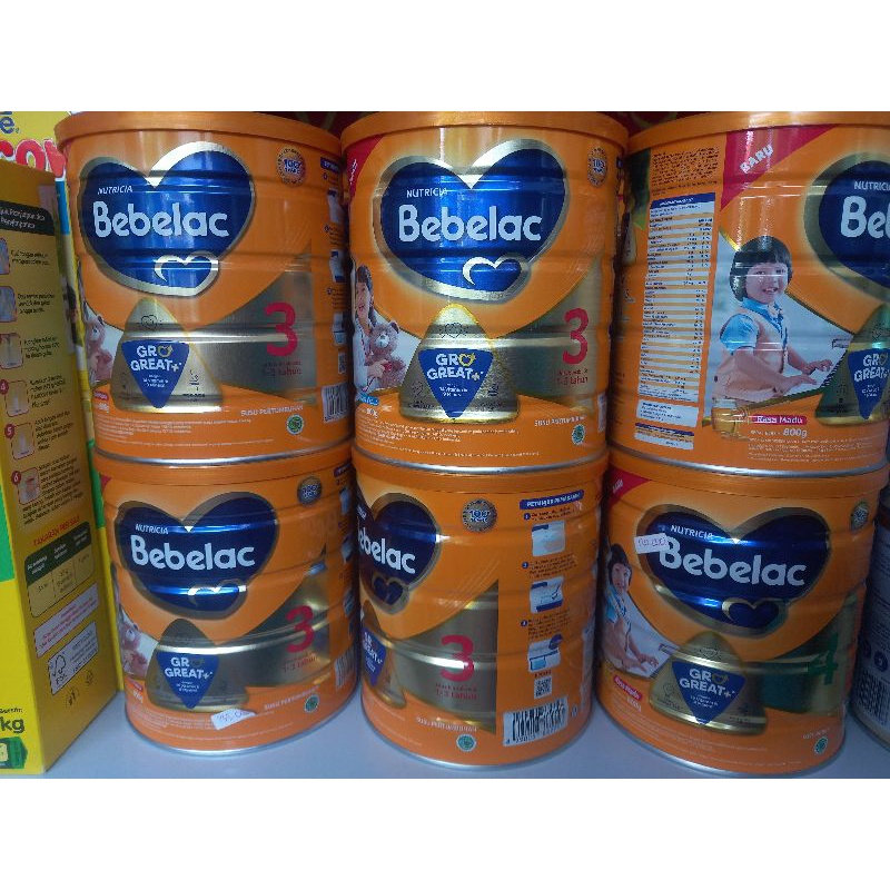 HARGA PROMO NEW! BEBELAC 3 &amp; 4 VANILA/MADU 800 g KEMASAN BARU!! SUSU FORMULA!!