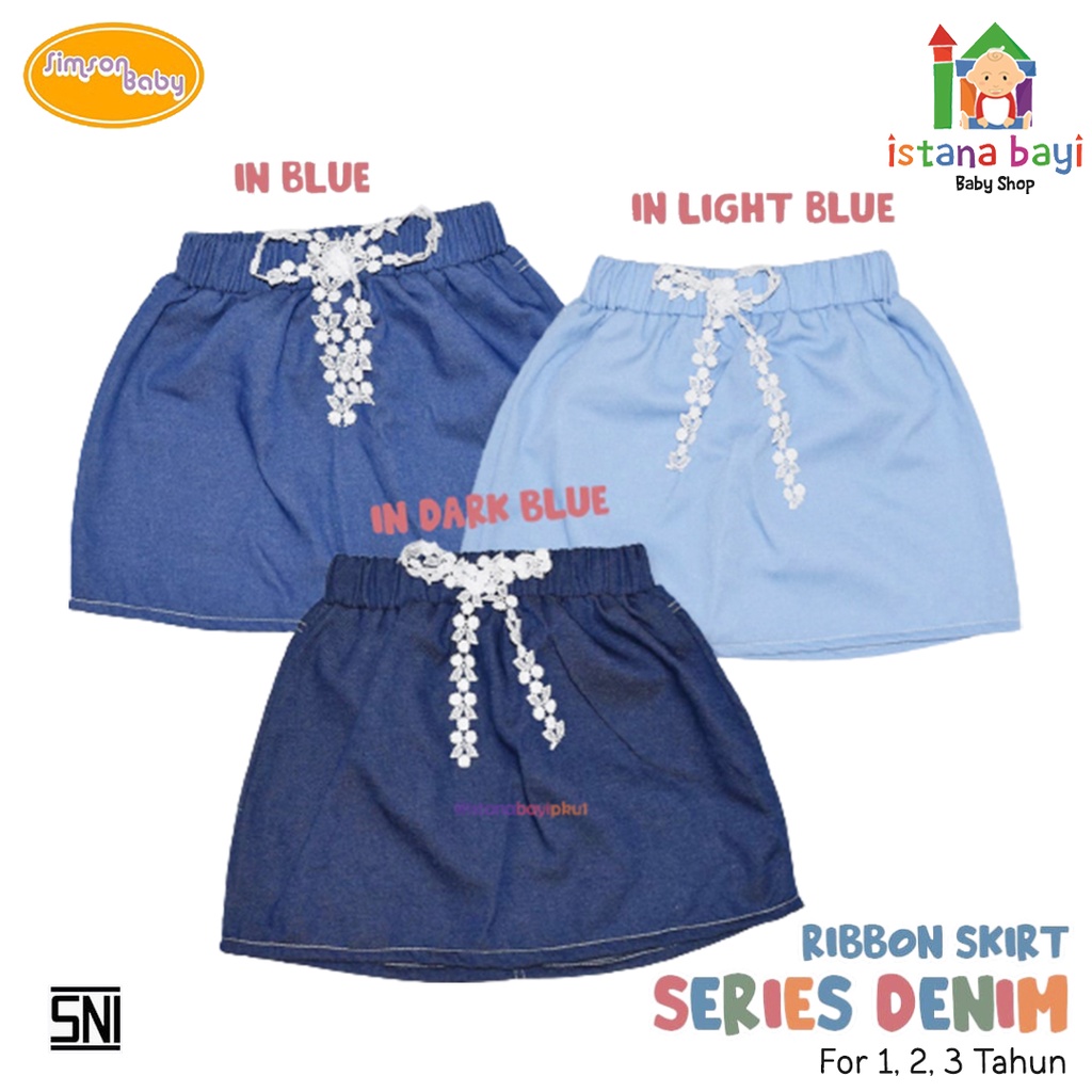 Simson Baby Denim Skirt - Rok Denim anak 1-3 Tahun