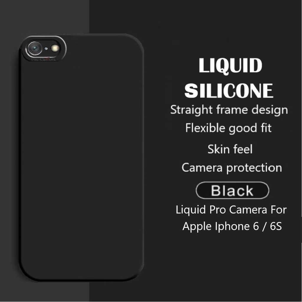 Promo Soft Case IPHONE 6 6S Liquid Pro Camera Premium Casing Cover Anti Bekas Sidik Jari