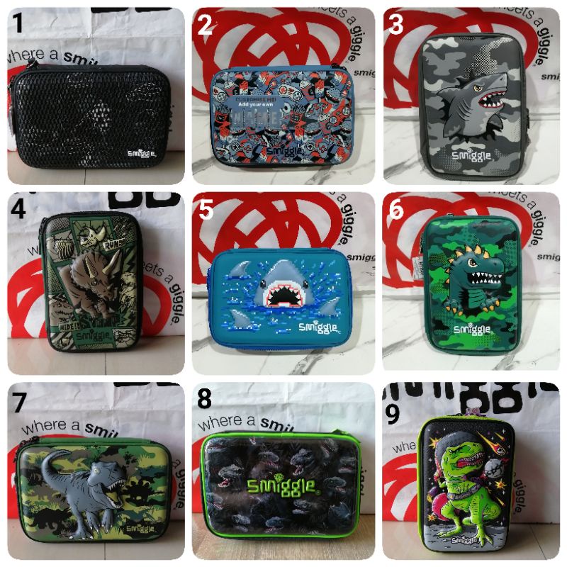 

SMIGGLE pencil case ORI gold /game /ball / kotak pensil calculator tempat pensil tag name