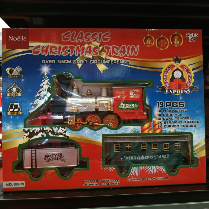 Noelle CLASSIC CHRISTMAS TRAIN MEDIUM - Train Set Express - Kado Natal