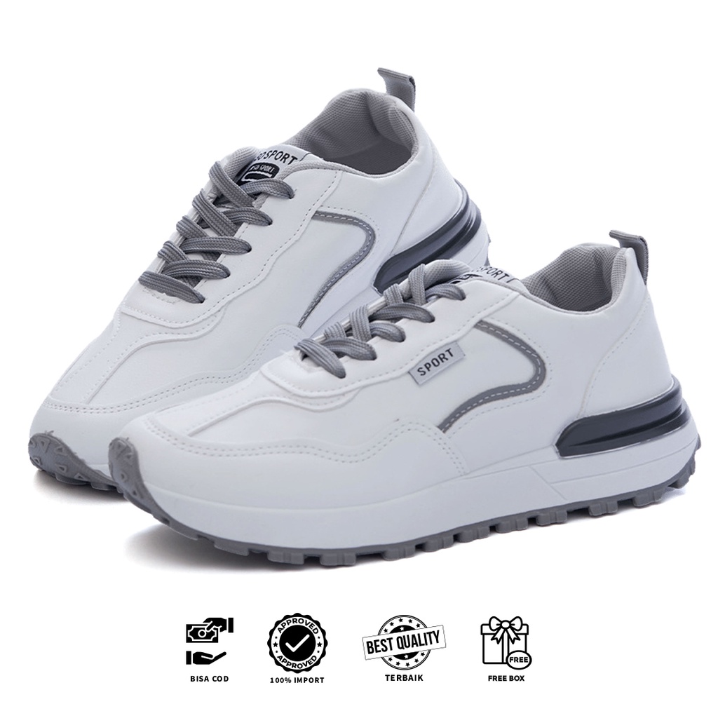 [Original Ber-Hologram] SNEAKYSHOES YURA SEPATU SNEAKERS WANITA FASHION KOREA IMPORT PREMIUM - 3081