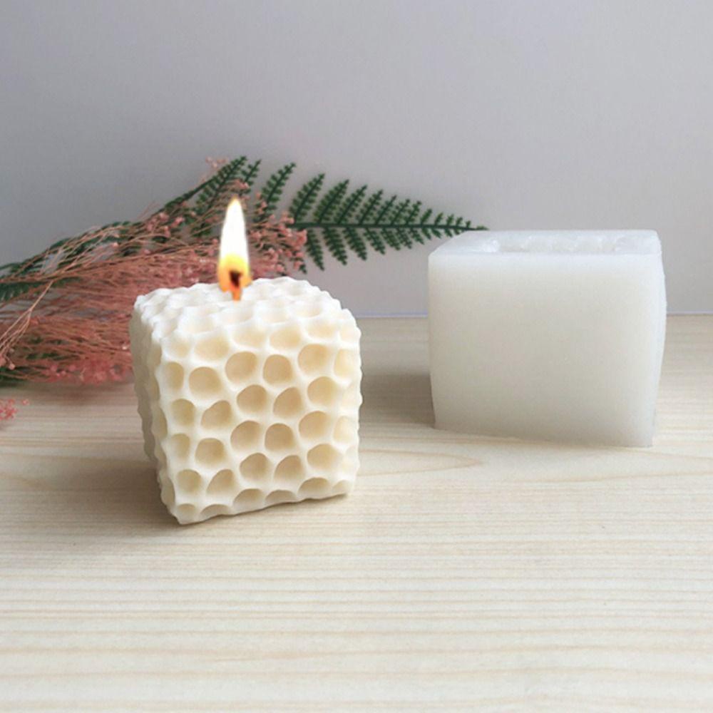 R-flower Honeycomb Block Candle Cetakan Epoxy Resin DIY Craft Handmade Cetakan Silikon